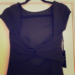 Lulu’s Twist Black Mermaid Gown - NWT